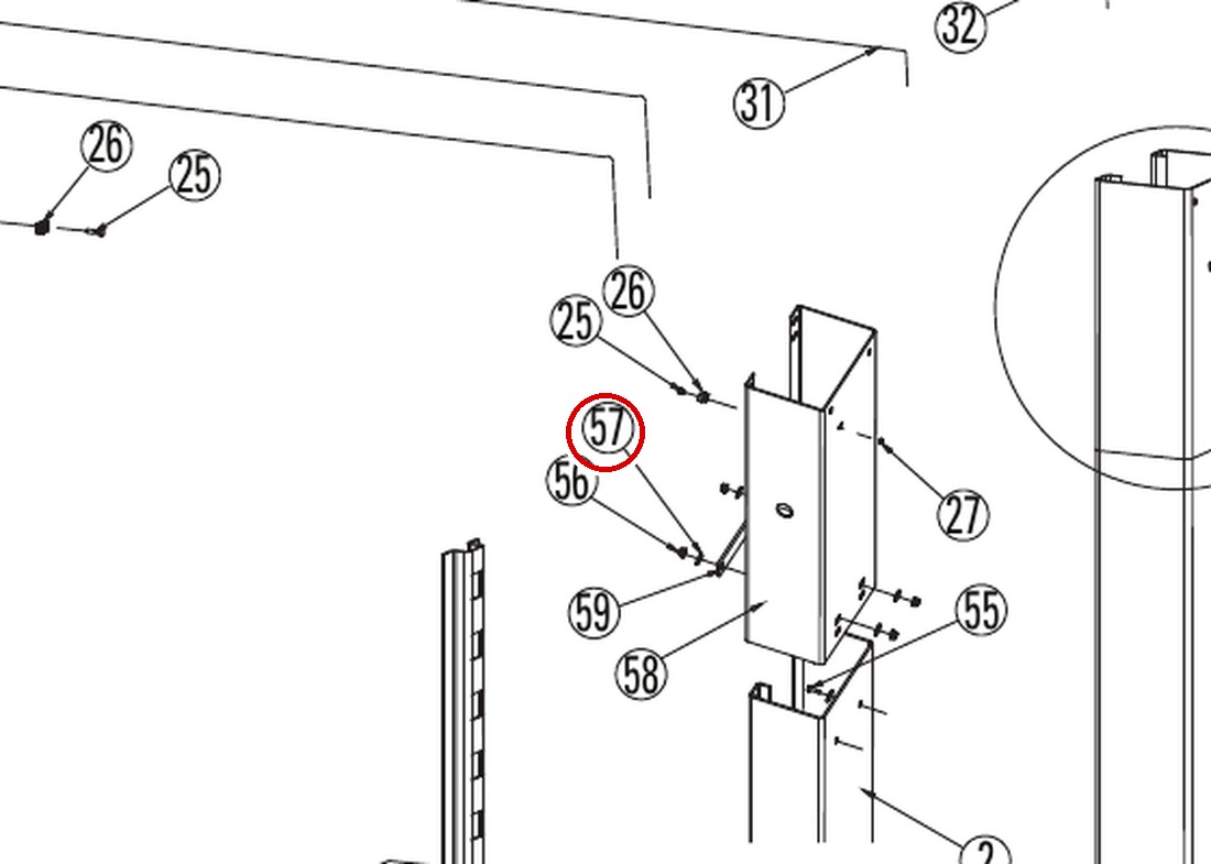 DIT200010 direct-lift-dl9-main-lift-assembly item 57