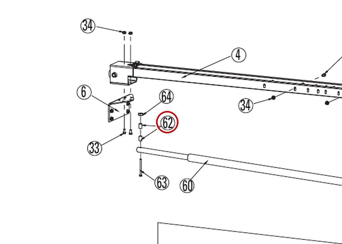 ROYG3T4003 direct-lift-dl9-main-lift-assembly item 62