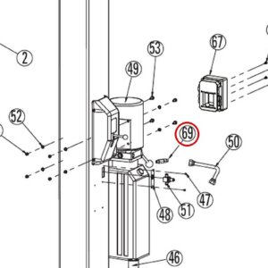 ROY3523 direct-lift-dl9-main-lift-assembly item 69