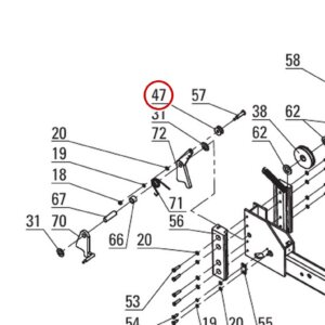 Direct Lift DP8-2004 Plastic Cable Pulley for 7K / 8K / PP8+ Four-Post Lifts parts diagram