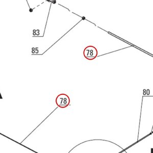 Direct Lift DP8-4301 Connecting Rod (Long Rod) for 7K & 8K 4-Post Parking Lifts (PP8 Plus) parts diagram (PP8+ Long Safety Latch Fig 5 item 78)