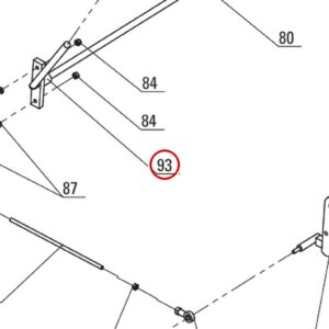 Direct Lift H4D-7000-05 Steel Bushing (Spacer) for 7K, PP8+ & PP8+ Long 4-Post Parking Lifts parts diagram (PP8+ Long Safety Latch Fig 5 item 93)