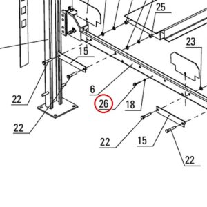 Direct Lift H4D-7001-07 Eye Bolt M8x50 - PP8+ Long General Parts List Figure 1 item 26