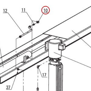 Direct Lift PP7-9802-2 90 Degree Pipe Fitting - PP8+ Long Hydraulic Components Figure 4 item 10