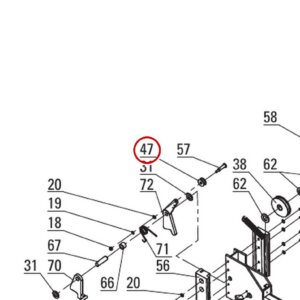 DIT82004 direct-lift-pp8-long-crossbeam-assembly item 47