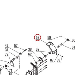 DIT82001 direct-lift-pp8-long-crossbeam-assembly item 58
