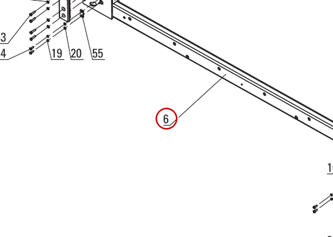 DIT2100G direct-lift-pp8-long-crossbeam-assembly item 6