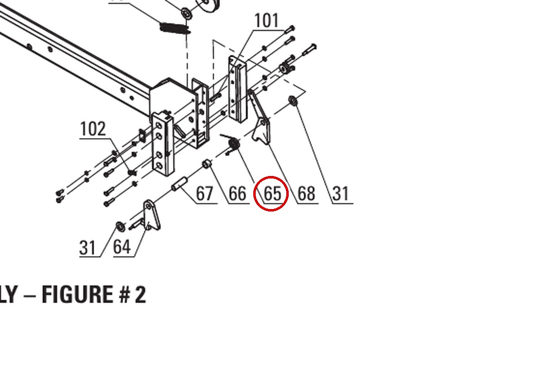 DIT10111 direct-lift-pp8-long-crossbeam-assembly item 65