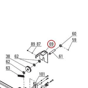 DIT82002 direct-lift-pp8-long-crossbeam-assembly item 69