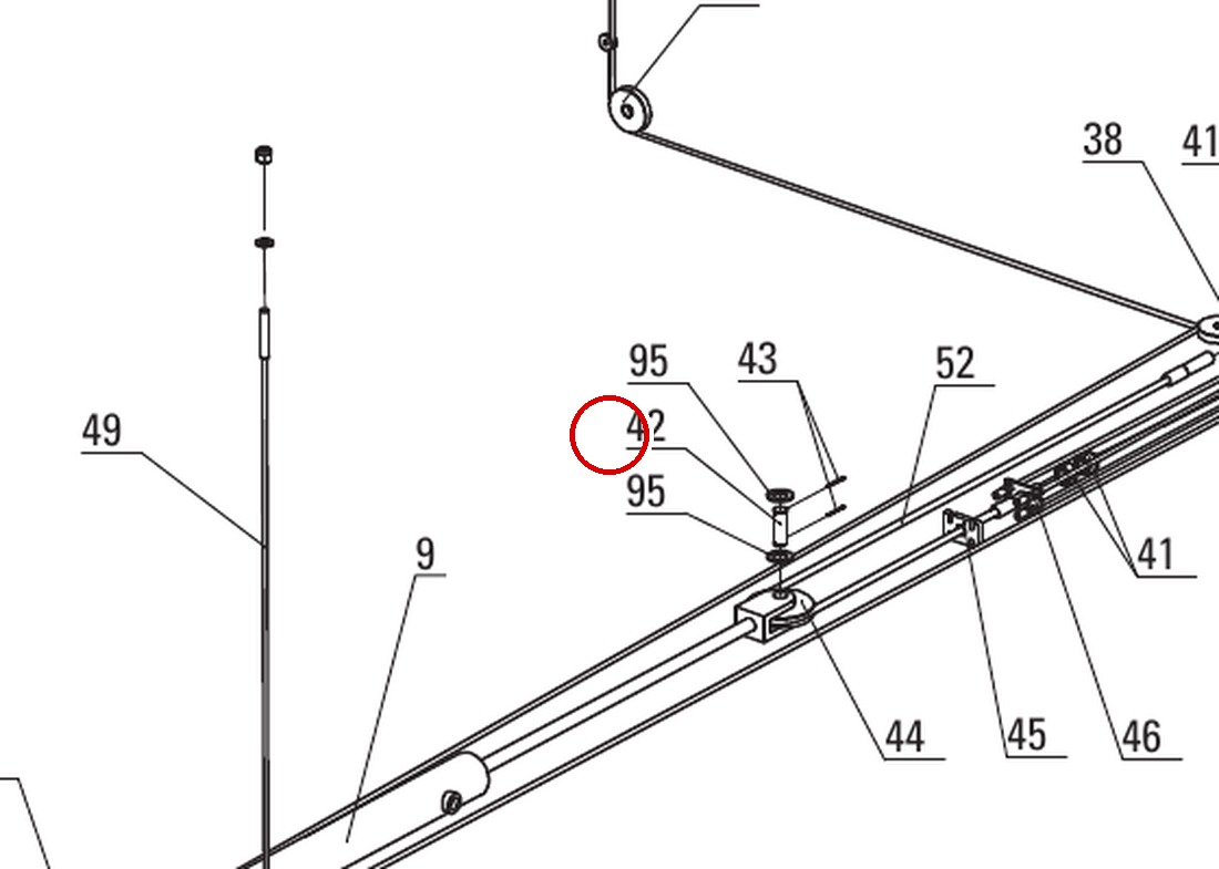 DIT83004 PP8 Cylinder Cable item 42