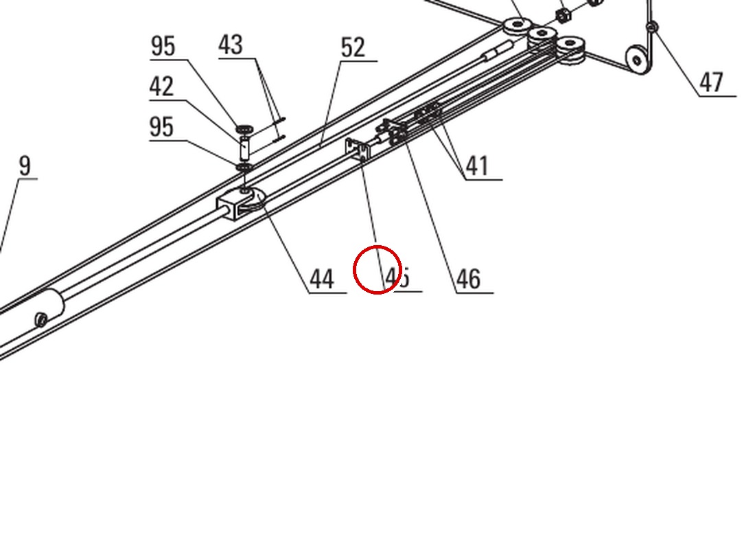 DIT83001 PP8 Cylinder Cable item 45