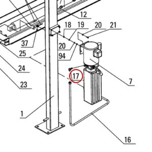 DITSW002 direct-lift-pp8-long-general-illustrated-parts-list item 17