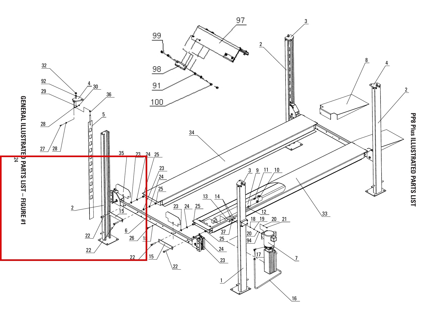 DIT8P1100 direct-lift-pp8-long-general-illustrated-parts-list item 2 (location)