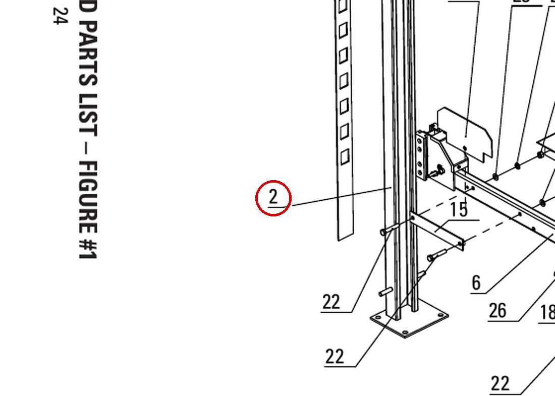 DIT8P1100 direct-lift-pp8-long-general-illustrated-parts-list item 2
