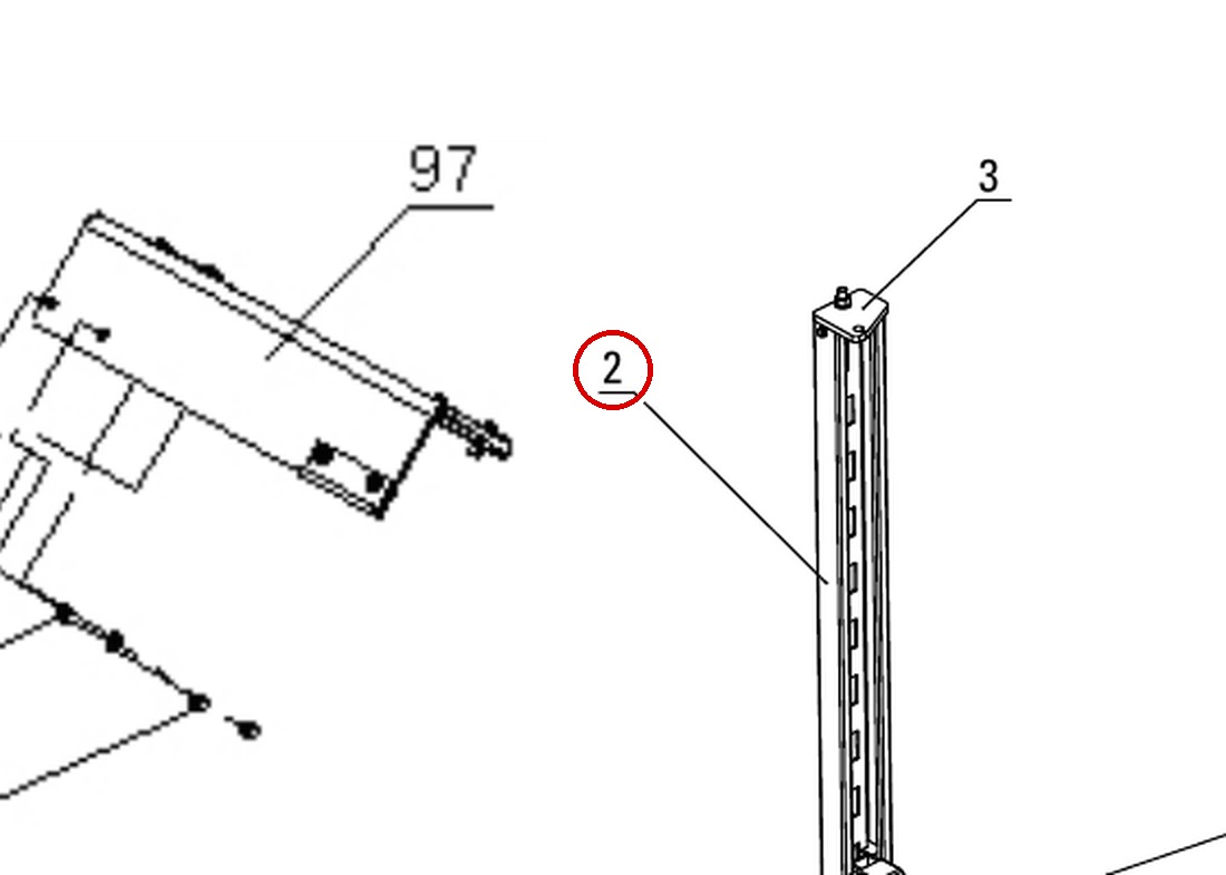 DIT8P1100 direct-lift-pp8-long-general-illustrated-parts-list item 2