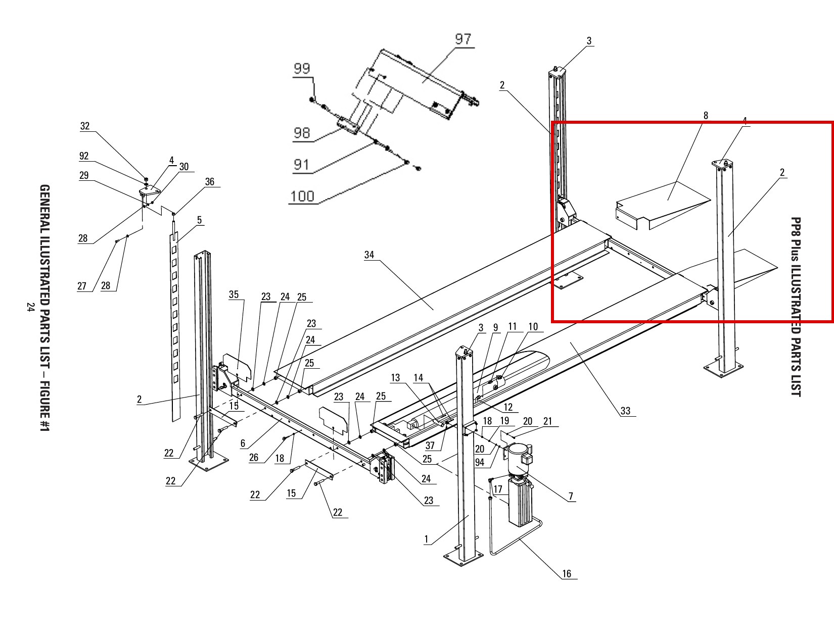 DIT8P1100 direct-lift-pp8-long-general-illustrated-parts-list item 2 (location)