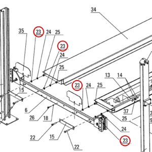 DIT4118 direct-lift-pp8-long-general-illustrated-parts-list item 23