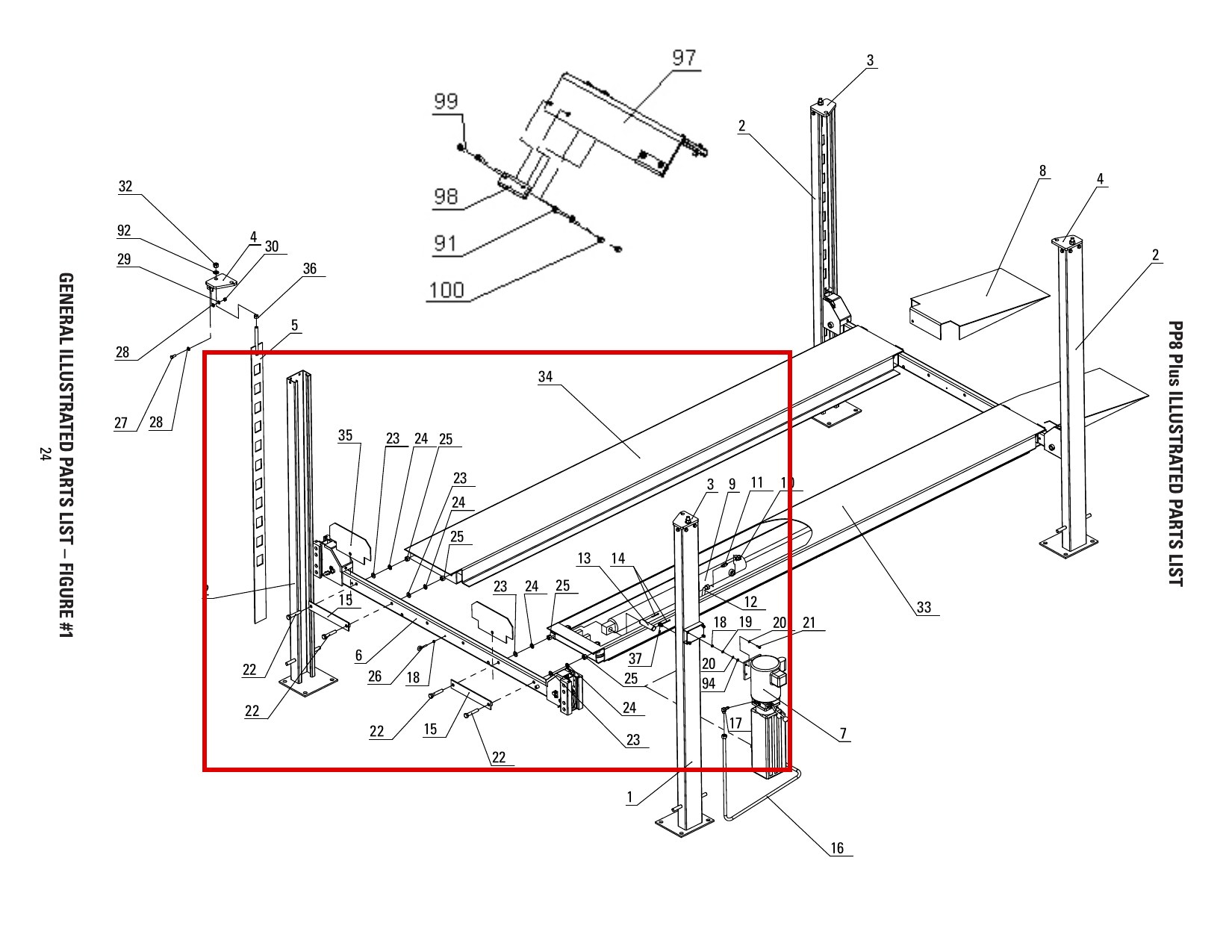 DIT4118 direct-lift-pp8-long-general-illustrated-parts-list item 23 (location)