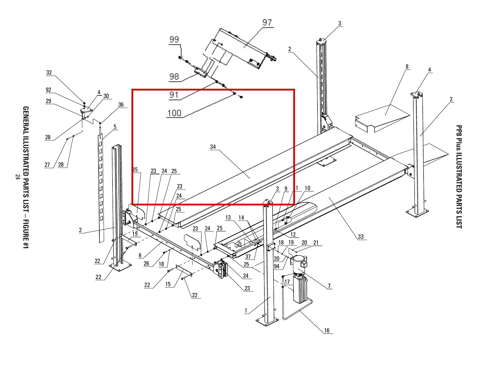 GEN8L3200 direct-lift-pp8-long-general-illustrated-parts-list item 34 (location)