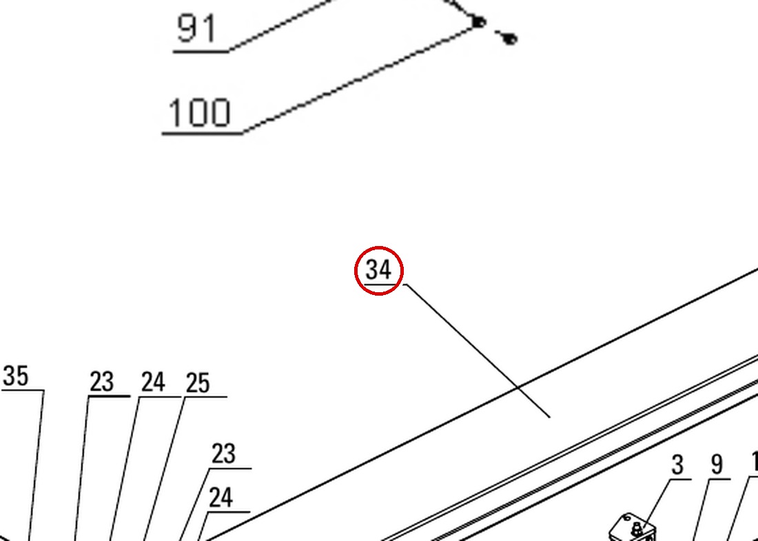 GEN8L3200 direct-lift-pp8-long-general-illustrated-parts-list item 34