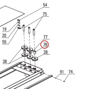 DIT3008 direct lift pp8 long runway components item 76-a