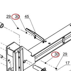 Direct Lift PP9+ Crossbeam & Safety Latch Fig 1 item 30 DITB416