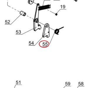 Direct Lift PP9+ Crossbeam & Safety Latch Fig 1 item 55 DITD1004