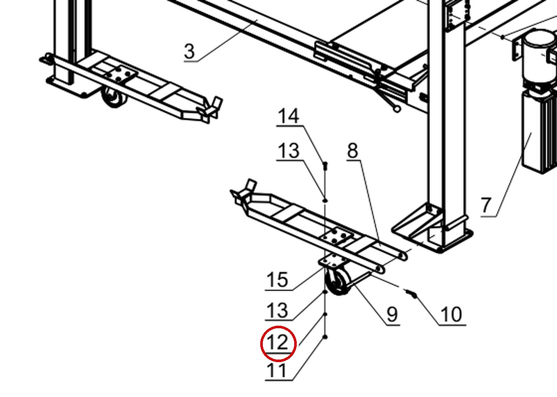 DIT4010 direct-lift-pp9-general-illustrated-parts-list-a-figure-6 item 12