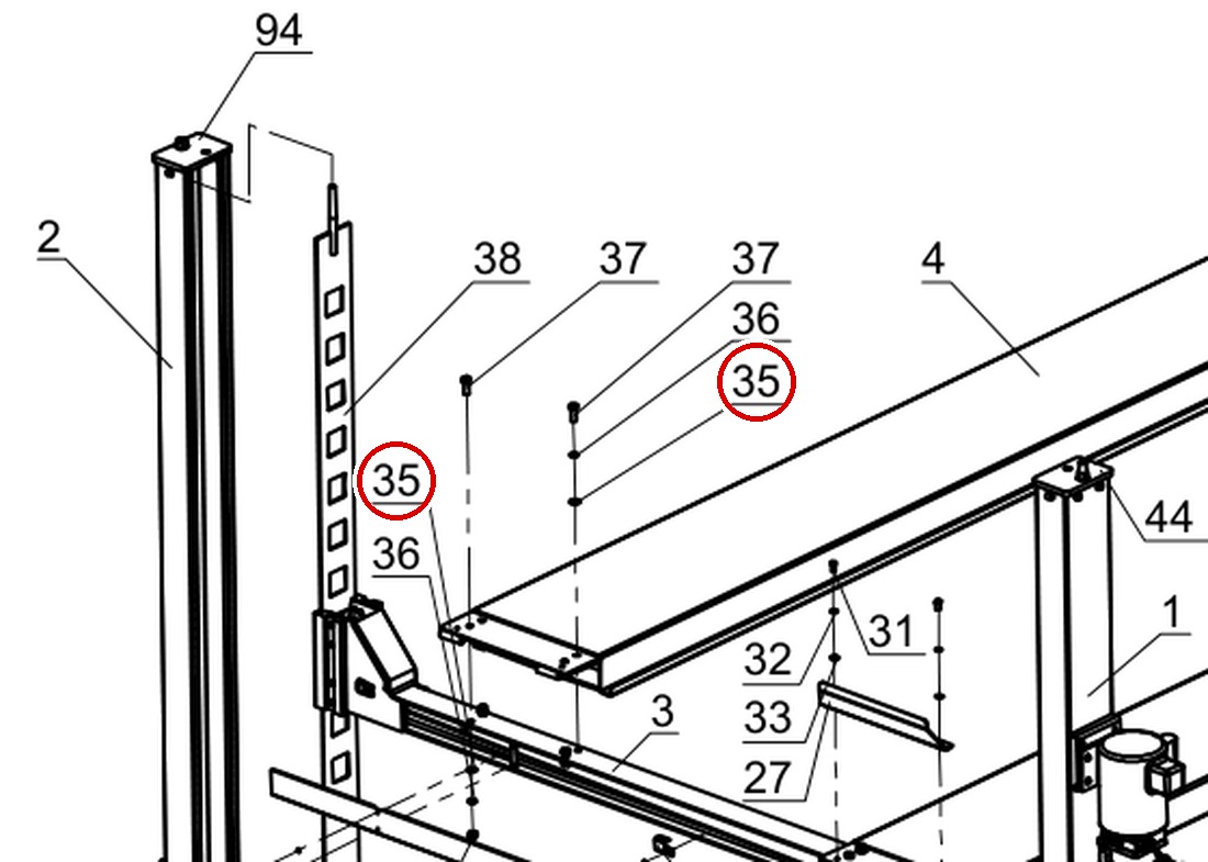 DIT4116 direct-lift-pp9-general-illustrated-parts-list-b-figure-7 item 35
