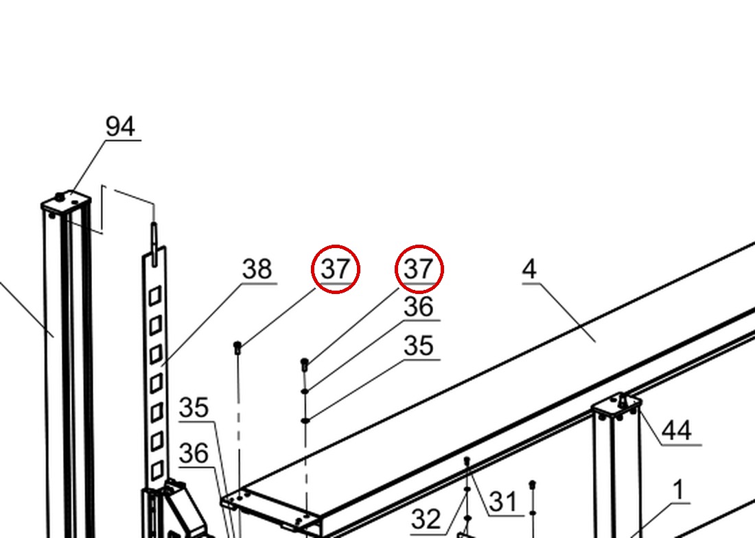 DIT1116 direct-lift-pp9-general-illustrated-parts-list-b-figure-7 item 37