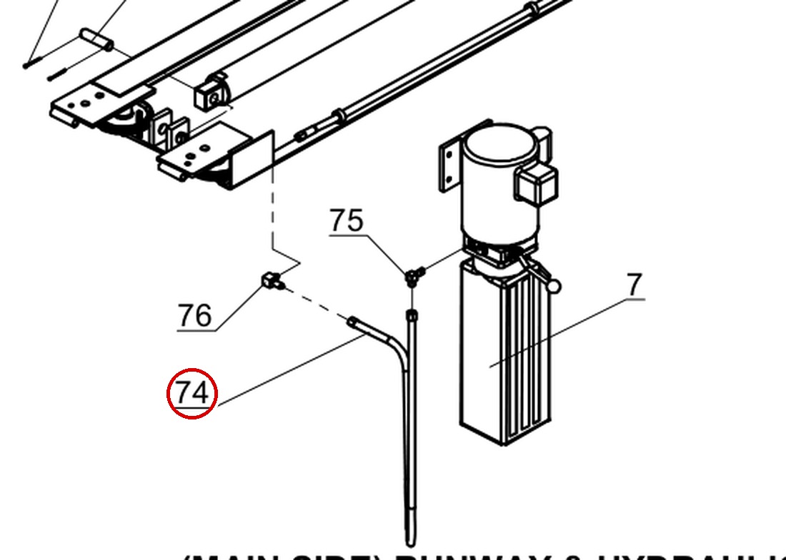 DITWB-05 direct-lift-pp9-main-side-runway-hydraulics-components-figure-3 item 74