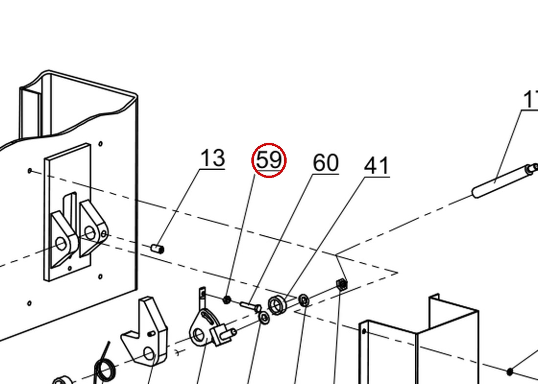 DITB30-6 direct-lift-pv10-10k-main-side-latch-assembly-figure-4 item 59