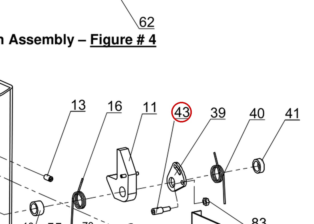 HAN1B23 direct-lift-pv10-10k-slave-side-latch-assembly-figure-5 item 43
