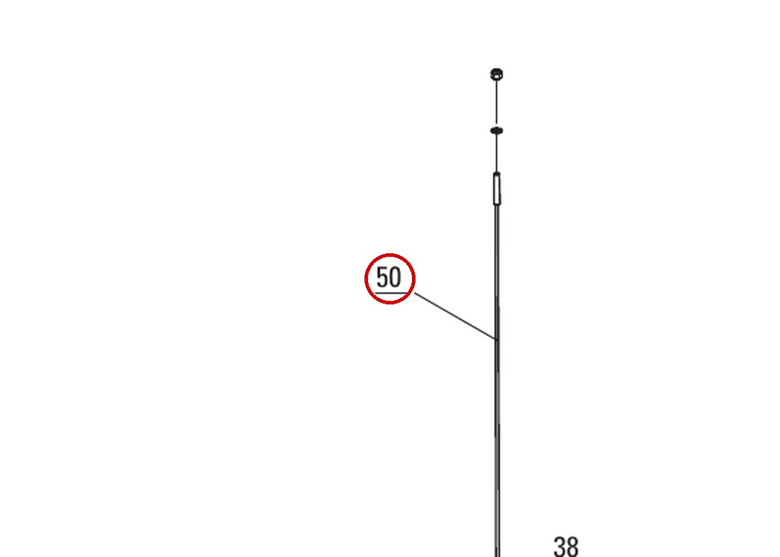 Direct ProPark 8+ Long 4 Post Lift Cables Set of 4 - DP8L-3003G, DP8L-3002G, DP8-3010, DP8-3009 - item 50 on Direct Lift PP8+ Long Cylinder & Cable Components parts diagram