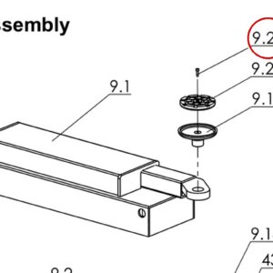 Direct Lift B20-6×20 Pad Screw M6×20 for I12, 2-Column 10K and 2-Column 8K Lifts - item 9.23 on Pro 14F 14000 Rolling Jack Assembly parts diagram
