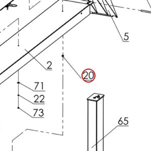 Direct Lift B31-16 M16 Grade 8.8 Nut for PP9+ 9K 4-Post & PRO 14F Lifts - item 20 on Pro 14F 14000 Complete Lift Components parts diagram