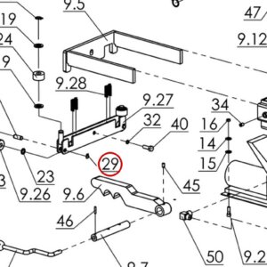 Direct Lift B60-12 Snap Ring 12mm for Pro 14F Rolling Jack & Power Unit Hydraulics - item 29 on Pro 14F 14000 Rolling Jack Assembly parts diagram