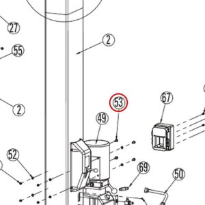 Forward Lift 40271 5/16"-18NC x 1-1/2" HHCS Full Thread Grade 5 Bolt for CR18, DL9 & DP10 Lifts - item 53 on Direct Lift DL9 Main Lift Assembly parts diagram