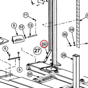 Forward Lift 1400403 Right Front Yoke Weldment, OR14 Runways & Main Assembly item 26