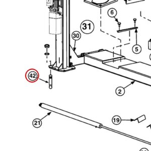 Forward Lift FJ7380 3/4 x 5-1/2 Concrete Anchor Bolt, OR14 Runways & Main Assembly item 42