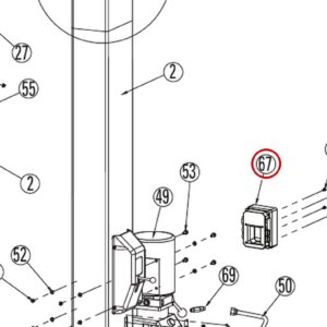Forward Lift FA9147 3-Phase Control Box, Direct Lift DL9 Main Lift Assembly item 67