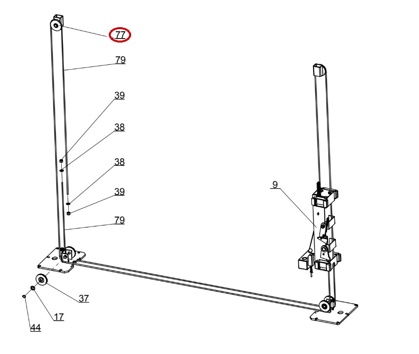 Direct Lift HR8000 Carriage item 77 FOD2005 (location)