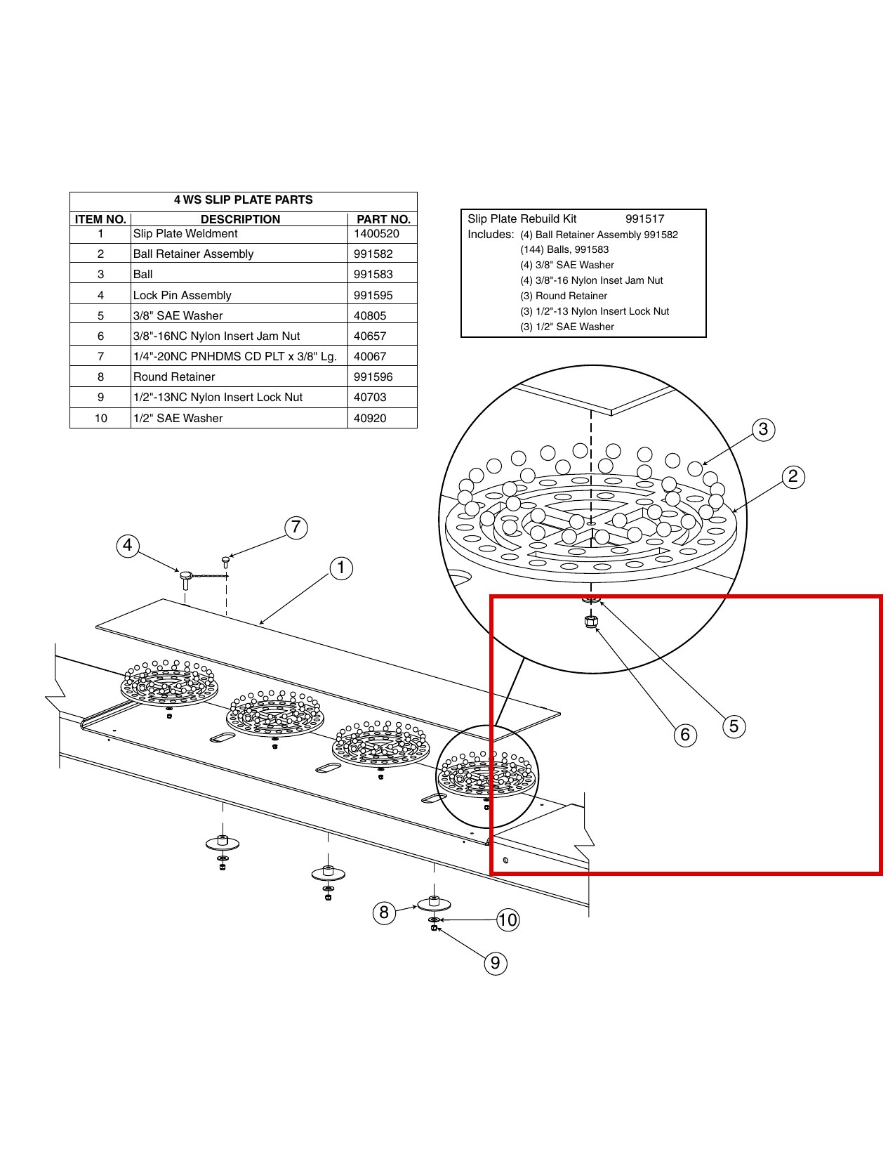 ROY0657 or14-14k-4-post-4-wheel-steer-slip-plate-parts item 6 (location)