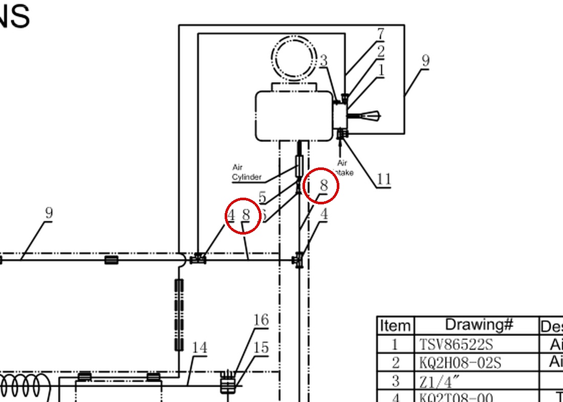DITP6002 Air Connections Fig 17 item 8-b