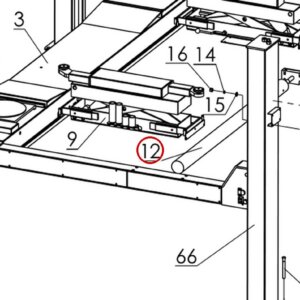 Pro 14F 14000 Components Figure 16 item 12 FOD89100G Hydraulic Cylinder