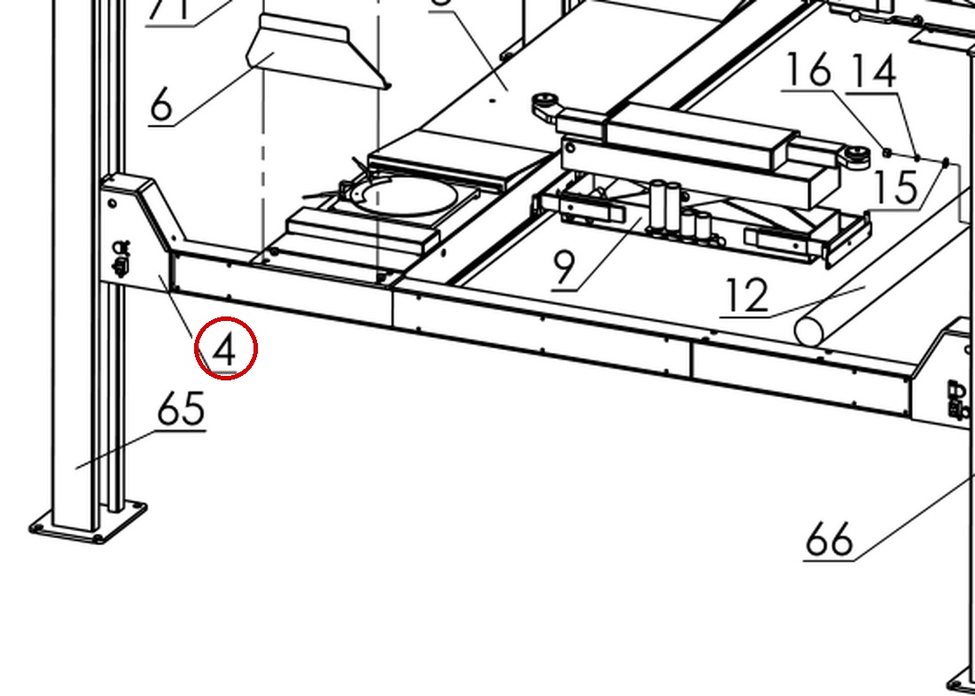 DITP1100 Fig 16 Complete Lift Components item 4