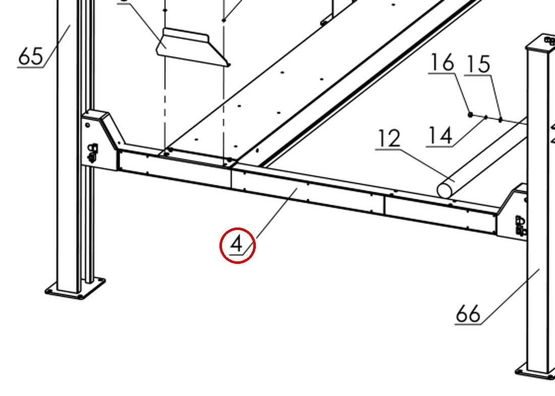 DITP1100 Fig 13 Crossbeam Components item 4