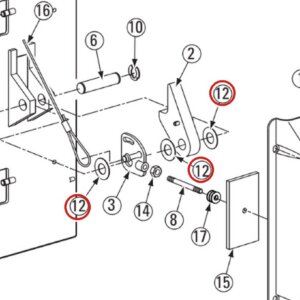 Rotary 41388 Machine Bushing 1-1/2" OD x .765" ID x .045" - DL9, DP10 & I10 Locking Latch Detail