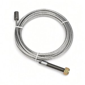 Benwil 500215-7 Lifting Cable - 369" Long, 1 Threaded Stud, 1 Stop for FP-12G / FP-12LR Car Lifts
