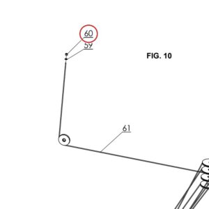 B33-22x2.5 M22x2.5 Lock Nut for PRO 14F 14,000 lb Lift (FIG. 10) - parts drawing detail